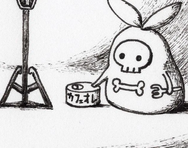カフェオレ缶。 
