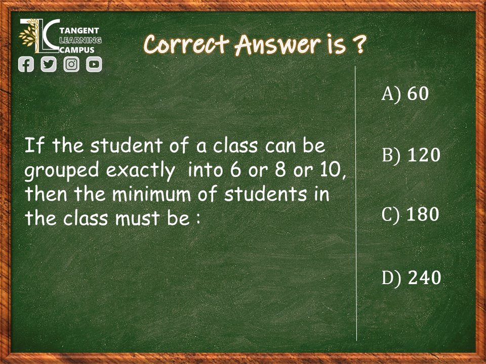 TangentLC's tweet photo. Practice Question #336 | Comment your answer!

👉Challenge your friends to solve this question by tagging them. Follow us for more questions 
@TangentLC
 
#Math #Competition #dailymath https://t.co/3C8FTtDUtz