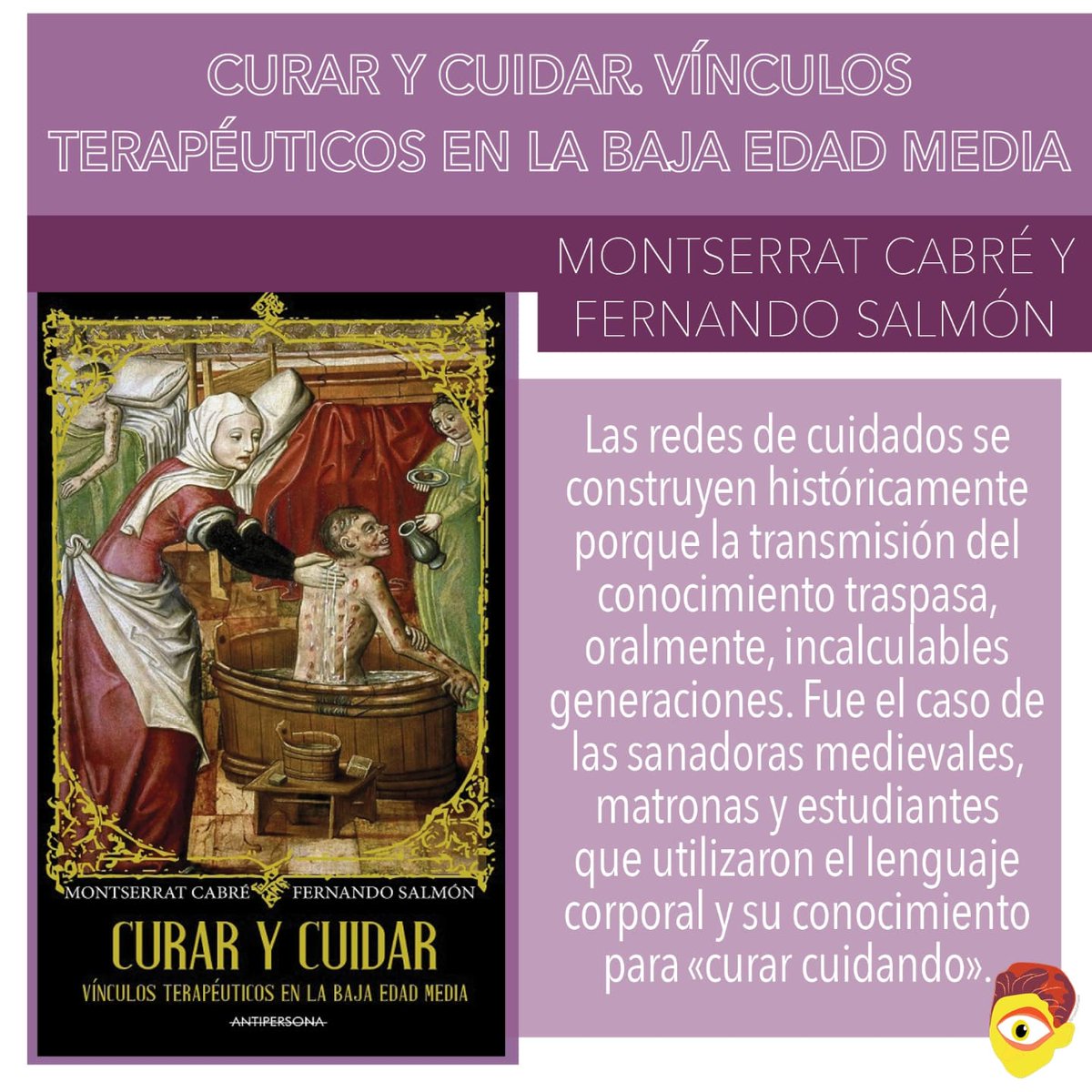 "Residencia en la Tierra", Pablo Neruda (<a href="/Dani4R10/">Daniel Gutiérrez</a>).

"El jardín del Prado", Eduardo Barba (<a href="/totediazbarrios/">Tote Díaz Barrios</a>).

"Tierra de Damas", Isabel Mellén (<a href="/artistaolvidada/">La Artista Olvidada</a>).

"Curar y cuidar. Vínculos terapéuticos con la Edad Media". M. Cabré y F. Salmón (@venussinespejo).