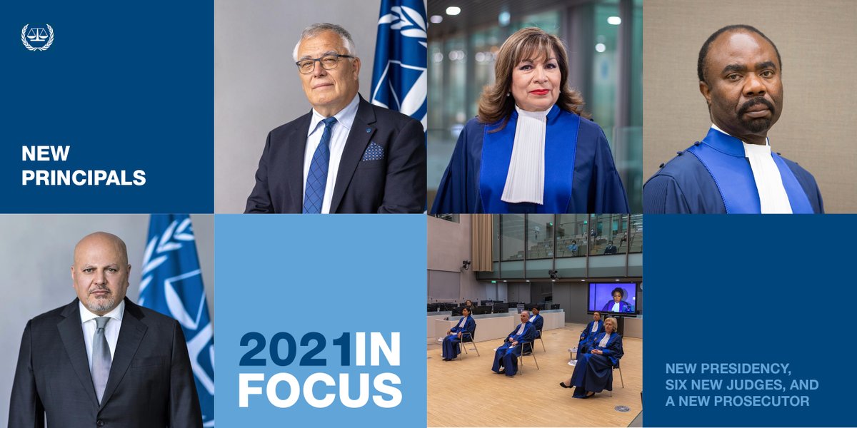 IntlCrimCourt's tweet photo. 2021 in focus: New principals 
More info ➡ https://t.co/cAOvKM6C6E 
#ICC #2021inreview https://t.co/3Zo2FCR0PA