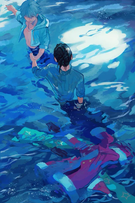 #2021年自分が選ぶ今年の4枚
今年は原稿しながらの気分転換で楽しく描いてた感じの一年でした アッシュのお誕生日絵が特にお気に入り🎂 