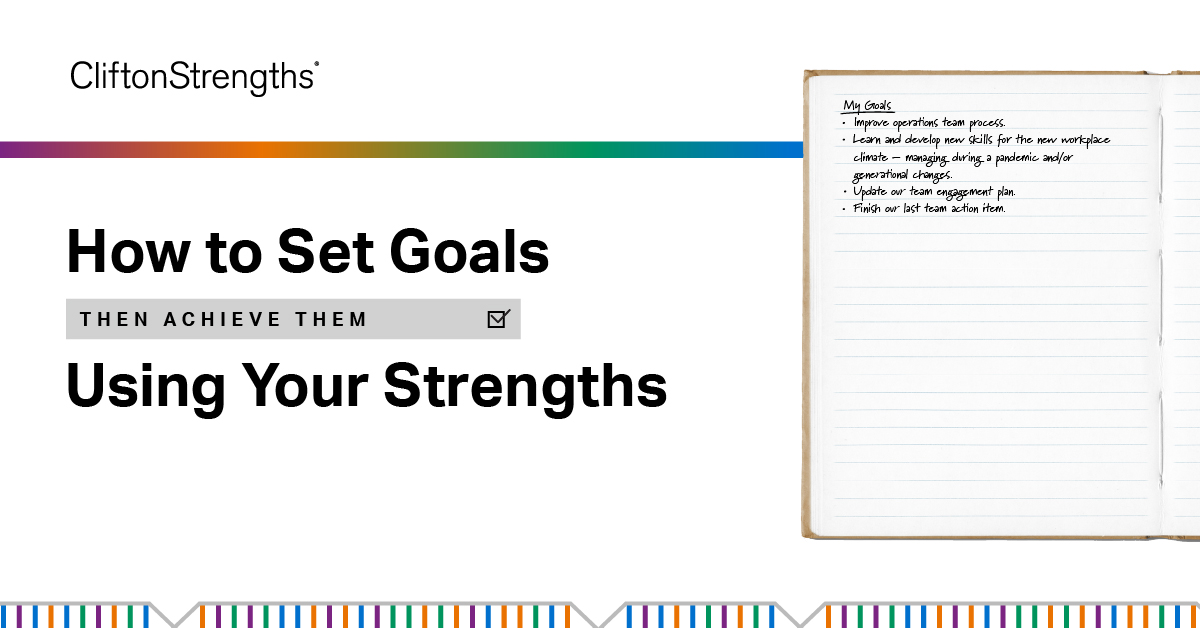 Setting goals doesn't just happen at the start of a new year, and achieving goals doesn't just happen because you set them. 

Learn how to achieve goals in a way that comes naturally to you. on.gallup.com/3mynVb6