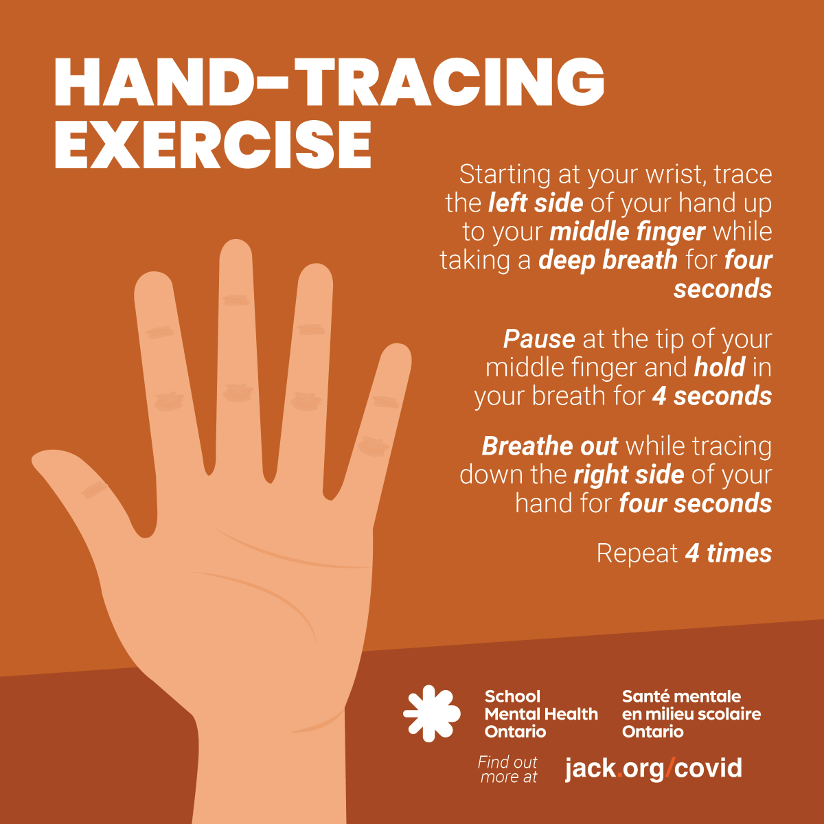 PeelSchools's tweet image. It’s normal to feel anxious during challenging times. Try these exercises to help ease your anxiety.