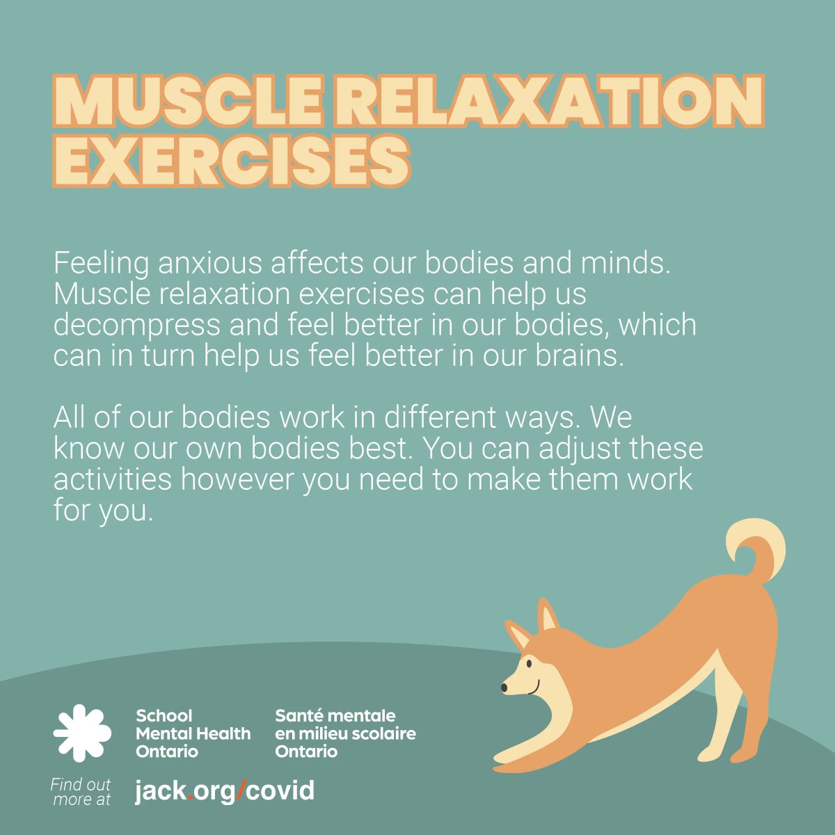 PeelSchools's tweet image. It’s normal to feel anxious during challenging times. Try these exercises to help ease your anxiety.
