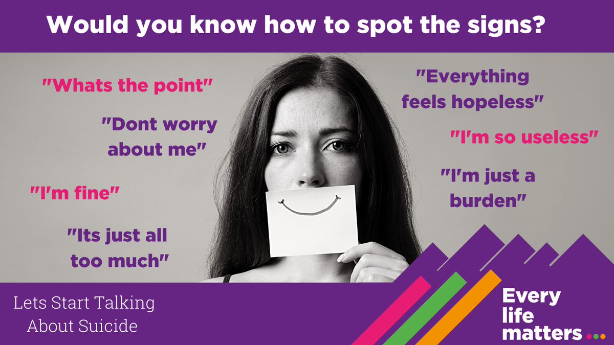 Do you know how to spot the signs if a friend was struggling with their mental health? 🧠🤷‍♂️

If you're not sure, then ask them, you won't ruin anyone's day by showing you care 💜

To find out how to support a friend visit: ow.ly/xWFI50HcJC5