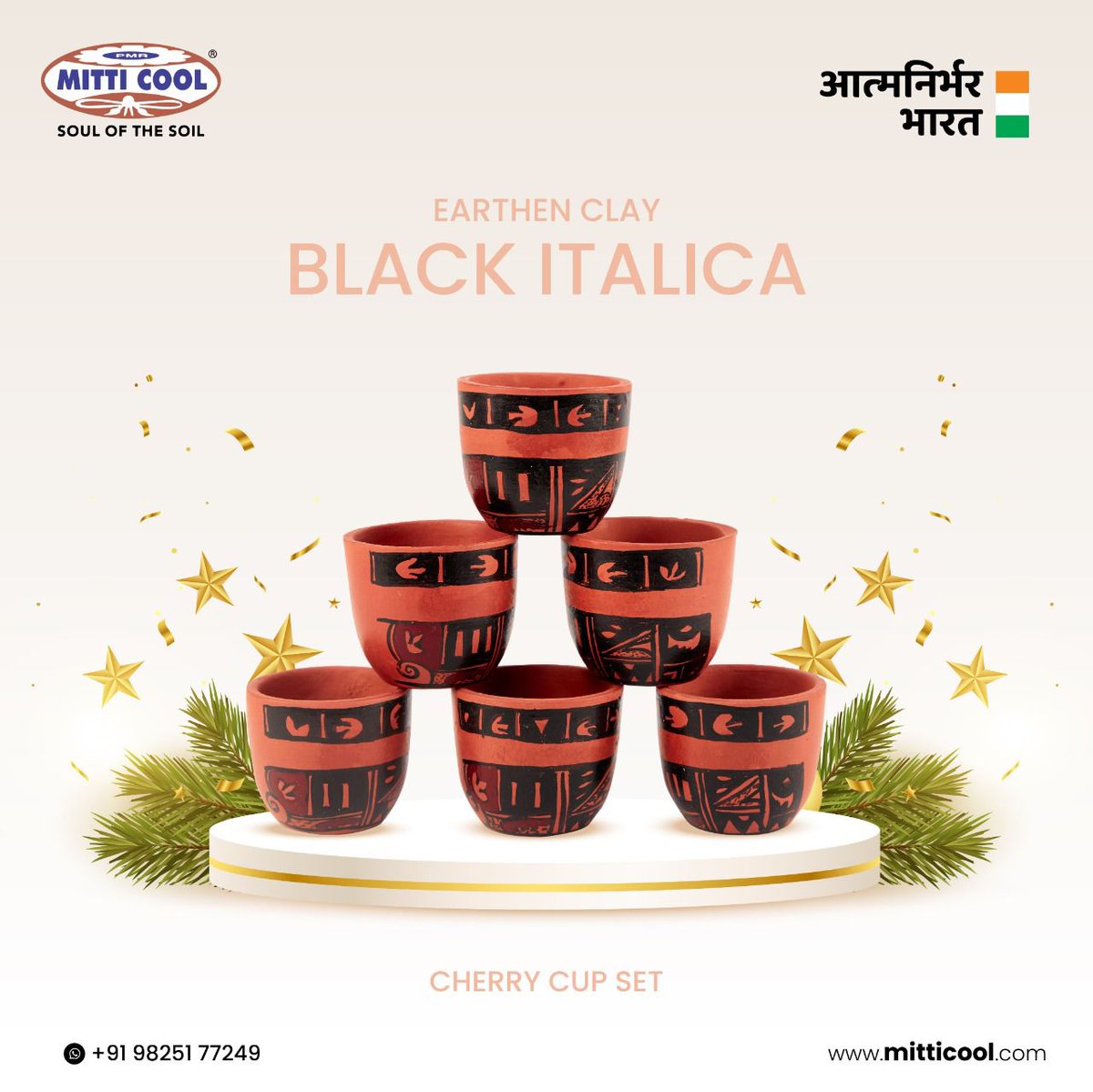 Mitticool Cherry cupset#mitticool #Blackitalica
#MansukhPrajapati #Cookware #Servingware
#Tableware #Clayware #Mitti #AtmanirbharBharat
#Vocal4Local #makeinindia #mitticoolsurat
#mitticoolrajkot #mitticoolmorbi #mitticoolthangadh