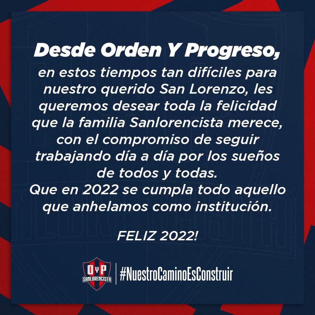 OyPSL's tweet photo. Desde el equipo de trabajo @OyPSL les deseamos a todos Feliz 2022 ! https://t.co/WLz8GP3CEg