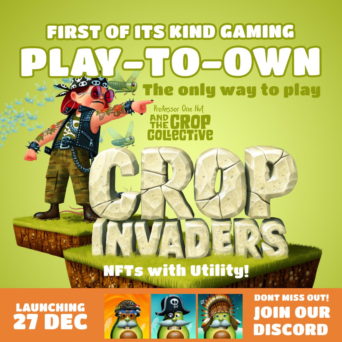 cropcollectNFT's tweet photo. Join our Discord and learn all about how we are bringing disruption to the #P2E/#P2O space by accessing the utility of our real world assets and Eco #Crypto #Mining from 100% #renewable energies! 

The best part? The #tokens from our #ECMs are mineable through our game! https://t.co/0qnR2A7OrJ