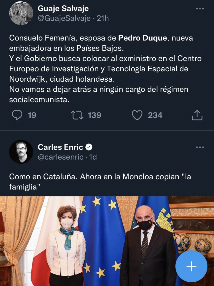 salasporfavor's tweet photo. No vayamos a dejar pasar una oportunidad para h̶a̶c̶e̶r̶ ̶e̶l̶ ̶r̶i̶d̶í̶c̶u̶l̶o̶ tratar de desgastar al gobierno de España. 👌🏻 #PedroDuque https://t.co/OwK6WoLKwQ