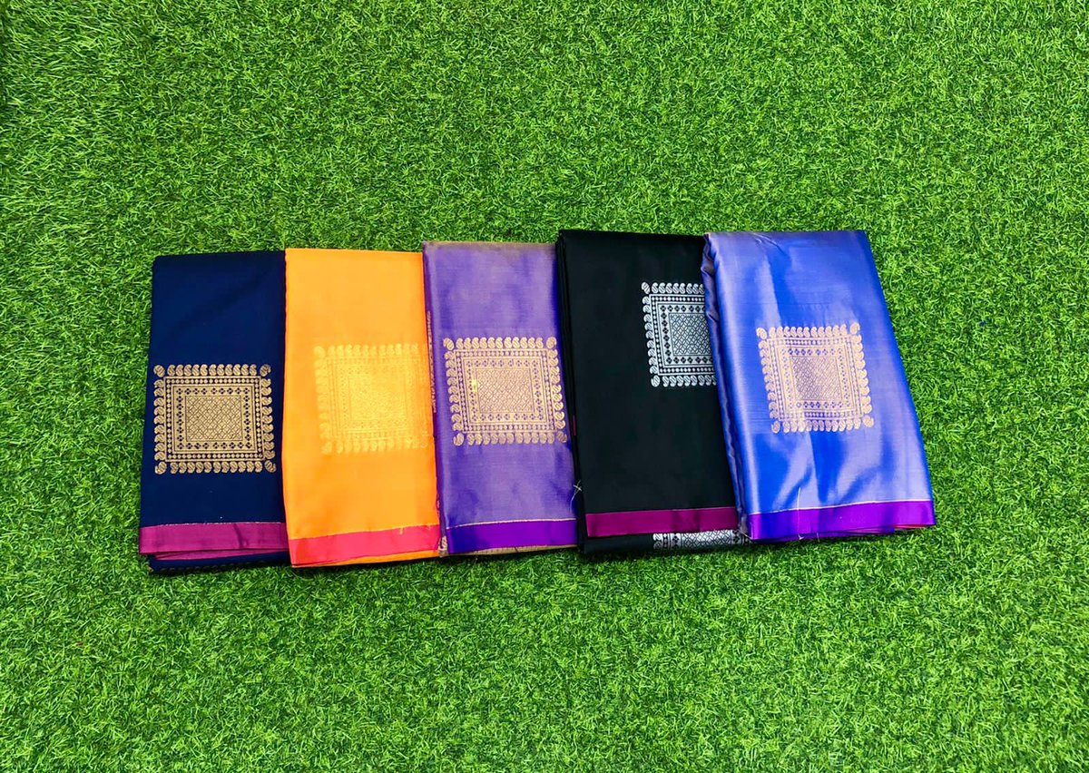 kavya_stylein's tweet image. Semi silk sarees 
6.20 mtrs 
Rs 999/-
Contrast Blouse 
Shampoo Wash
Saree comes with neat box packing 
Colour may slightly vary due to digital photography.
Shipping Extra
Bulk quantities available
#2ktrends