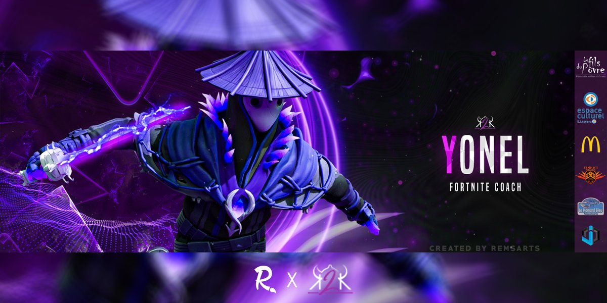 remsarts's tweet photo. Fortnite Header for @Coach_Yonel ➜ @TeamK2K 

Support appreciate 💜&amp; 🔀
#Fortnite #k2kwin https://t.co/9N7uiVjPEf