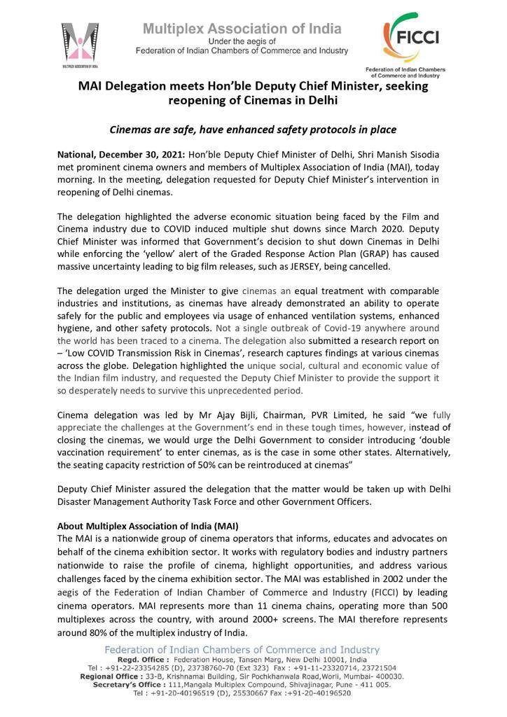 Chirag Patil (@iamchiragpatil) on Twitter photo We humbly request the Delhi Government to allow cinemas to operate with preventive measures and save the livelihoods of 1000s of people who depend on the film industry. #CinemasAreSafe. <a href="/LtGovDelhi/">LG Delhi</a> ji <a href="/ArvindKejriwal/">Arvind Kejriwal</a> ji <a href="/OfficeOfDyCM/">Office Of Deputy CM of Delhi</a> We humbly request the Delhi Government to allow cinemas to operate with preventive measures and save the livelihoods of 1000s of people who depend on the film industry. #CinemasAreSafe. <a href="/LtGovDelhi/">LG Delhi</a> ji <a href="/ArvindKejriwal/">Arvind Kejriwal</a> ji <a href="/OfficeOfDyCM/">Office Of Deputy CM of Delhi</a>