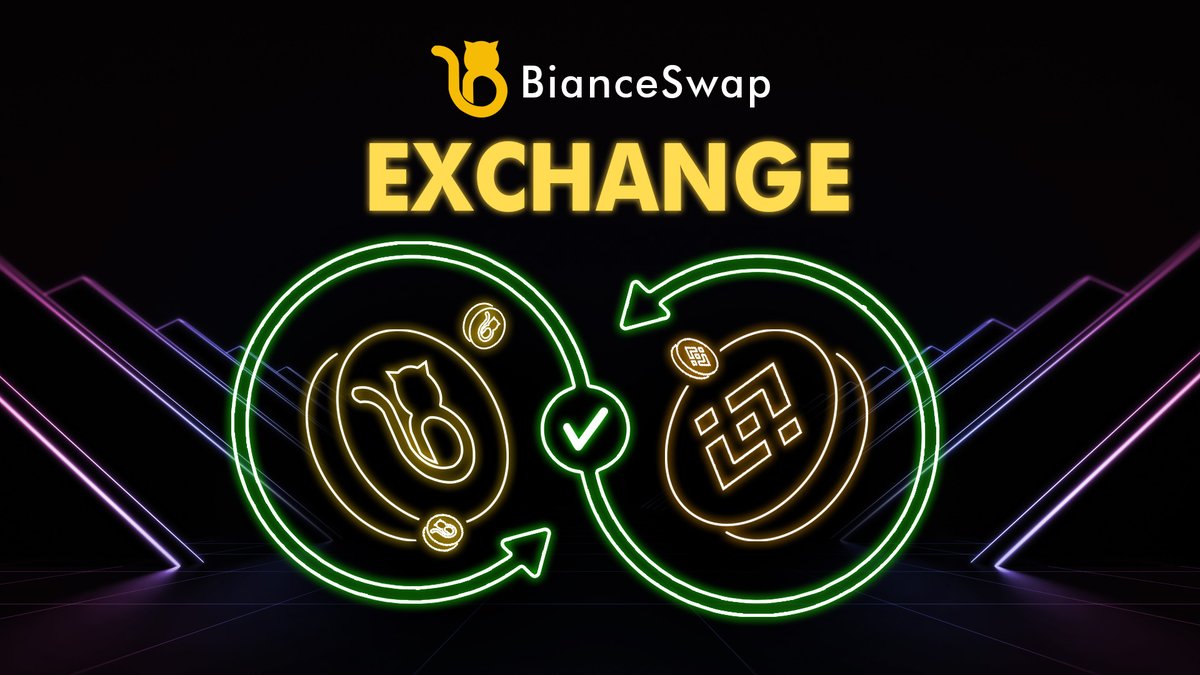 BianceSwap's tweet photo. @BianceSwap will be launching it's #Decentralized exchange in very near future, which is an Automated Market Maker (AMM) exchange where you can swap two cryptoassets of your choice.

#DEX #BSC #BSCGem #Exclusive #StayTuned #ToTheMoon https://t.co/s2KBBzC8LJ