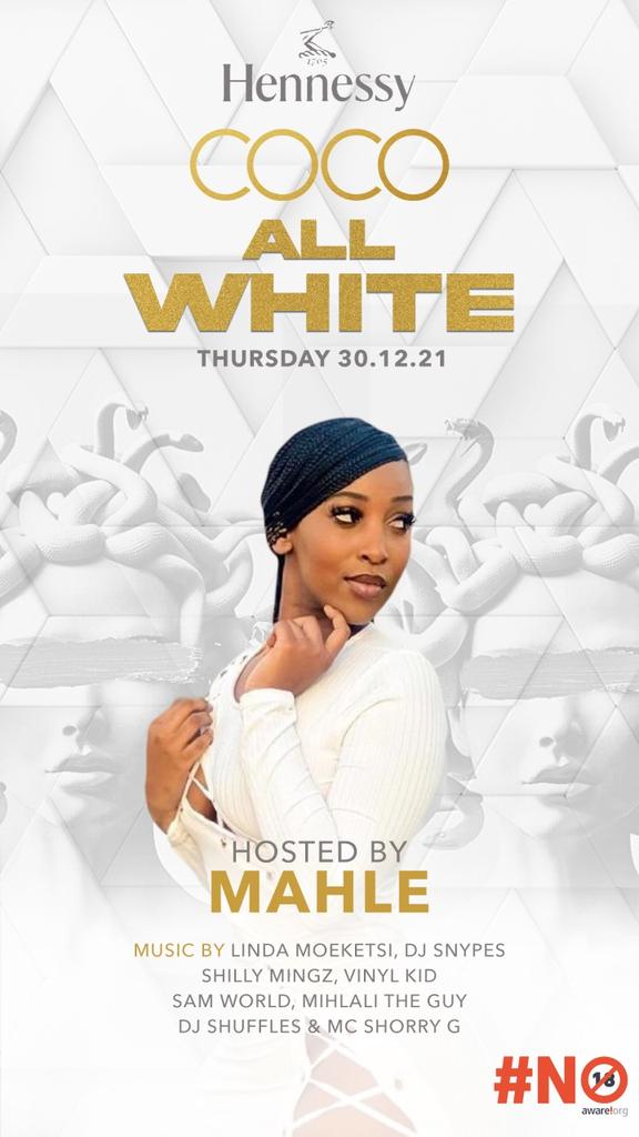 Cwayita_j's tweet photo. It's going down at @COCOCPT_ for the #CoCoAllWhite event hosted by
@lindamoeketsi @pearlthusi @amahle_siphungu_ @promoterxtraordinaire
@cococpt_ and Moore. Come join your faves and lets rock 💃💃💃🔥🔥🔥🎉🎉🎉🎉 https://t.co/3lSVhPMiKv