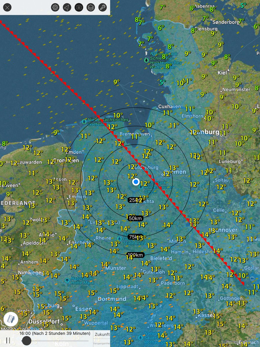 Zewuhn1's tweet photo. Via Weather Mate für iOS. #WeatherMate https://t.co/u50CDaMwdj