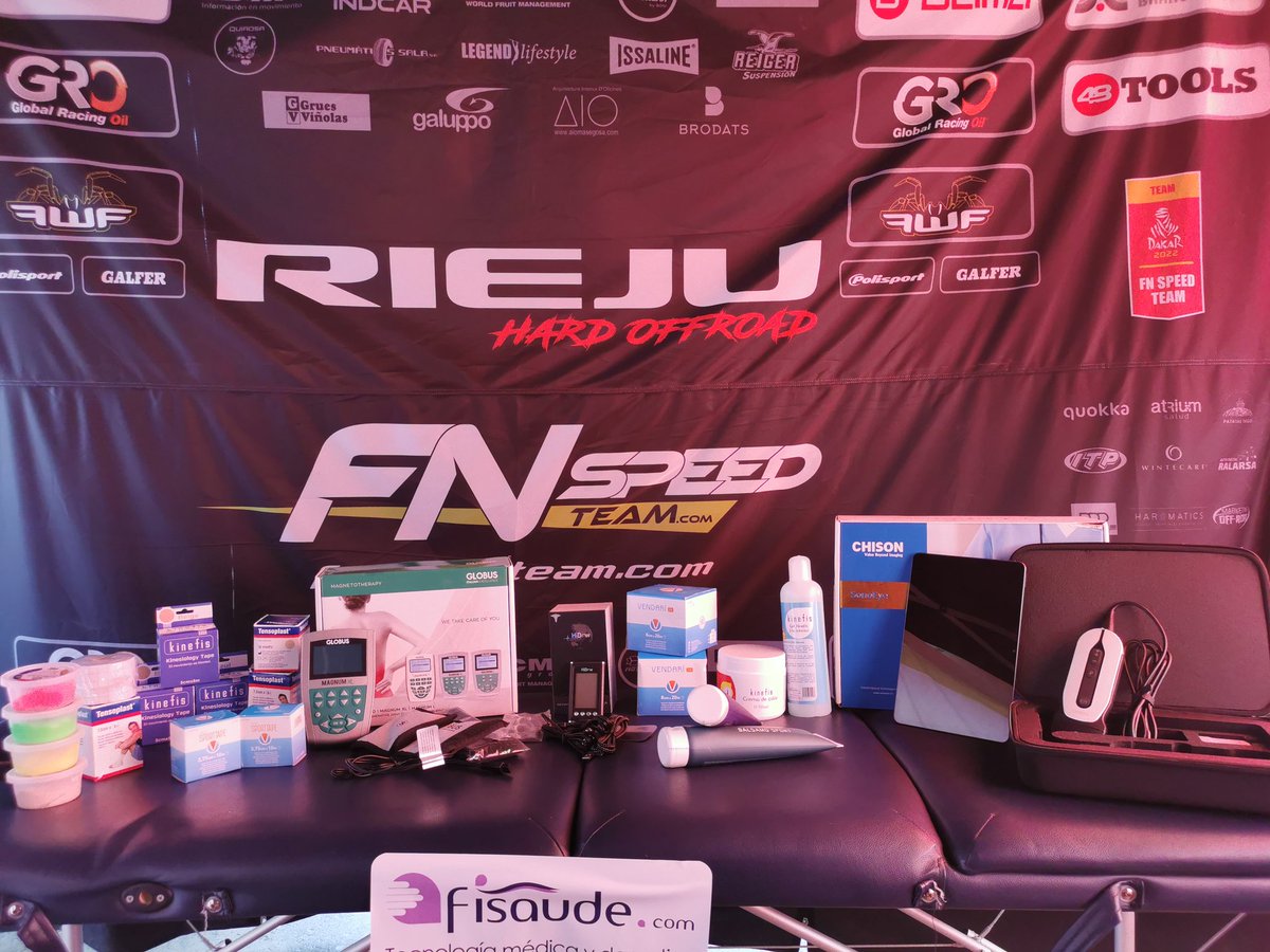 Gracias al apoyo de <a href="/fisaude/">Fisaude</a> tenemos las mejores herramientas para éste <a href="/dakar/">DAKAR RALLY</a> 2022! A por todas!
