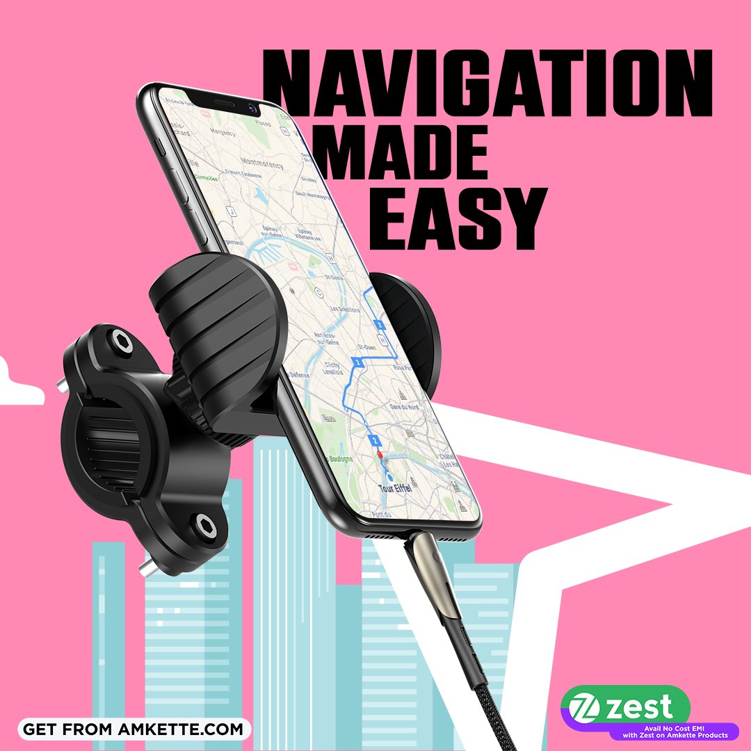Easily navigate to your destinations with iGrip Bike Phone mount✅
.
.
.
#phonemount #Smartphonemount #amkette