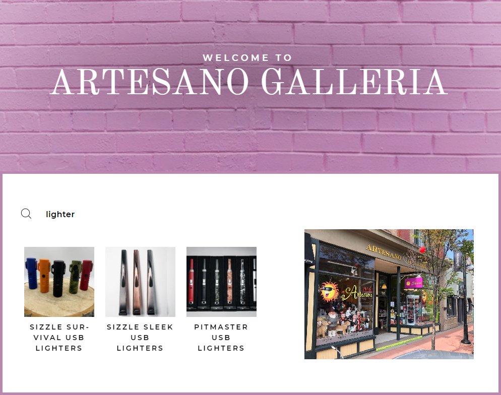 Enjoy the hundreds of trendy and unique items available at Artesano Galleria in Calgary, AB! 

They carry a great selection of our fuel-free USB rechargeable lighters.

#calgary #yyc #calgarylife #calgaryalberta #calgarybuzz #calgaryliving #sizzlelighterscanada #fuelfreelighter