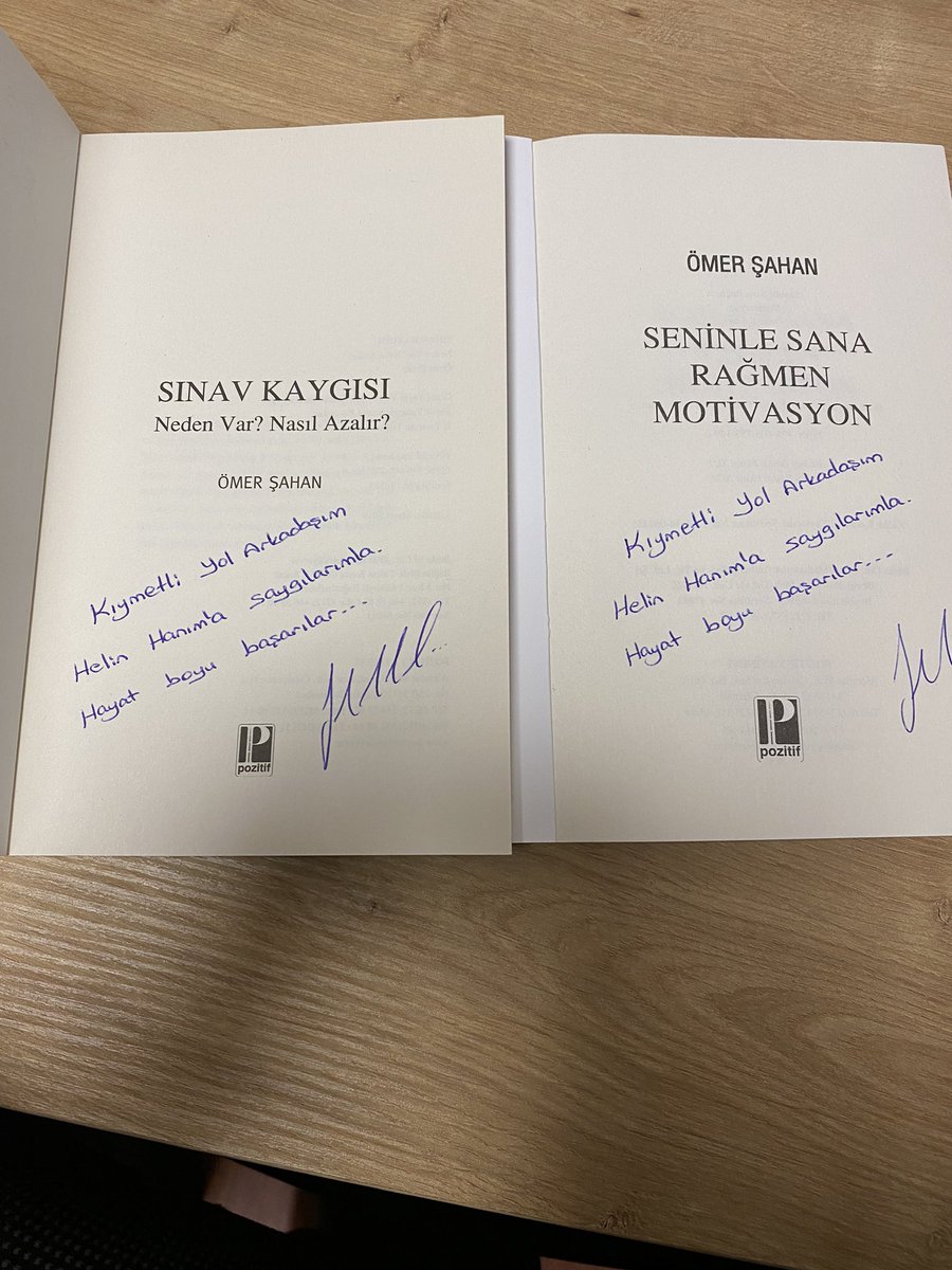 Bu güzel eserlerin yazarı kıymetli arkadaşım @omer_sahan34 eserlerine attığın imzayla, bendeki örneklerine ayrıca değer kattığın İçin teşekkürler ederim. Eğitim camiasındaki başarıların, artarak devam etsin inşallah