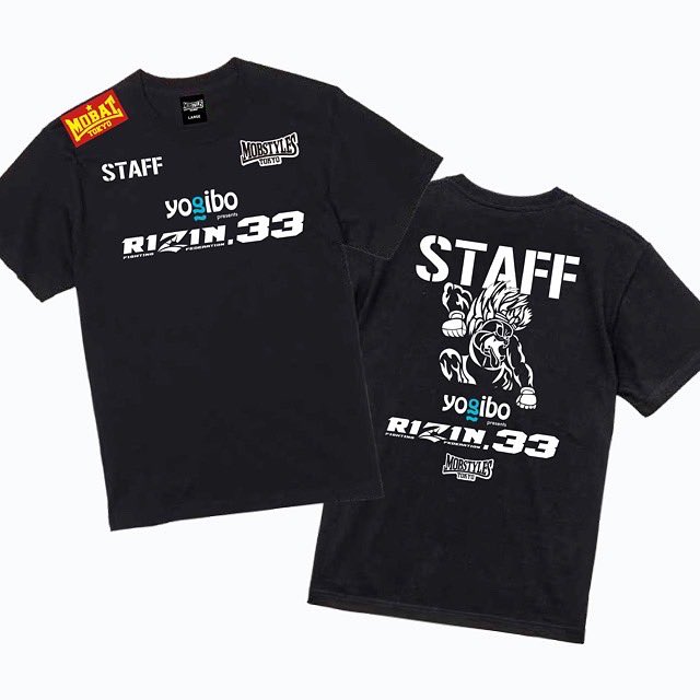 RIZIN33のスタッフTシャツをMOBSTYLESで作らせていただきました！会場