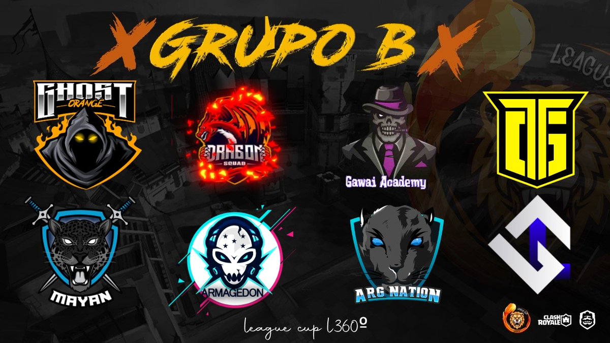 CupL360's tweet photo. #ClashRoyale | PRESENTACIÓN | GRUPO B👑

@GhostOrange1🇵🇪
@DragnSquad1🇲🇽
@Gawai_Academy1🇦🇷
@titans_ghost🇲🇽
@TeamMayan🇬🇹
@ARMAGEDONHN_CR🇭🇳
@ANationtm🇦🇷
@GodLevel_🇬🇹

Sólo 4 clasificarán🔥¿ quienes serán los clasificados ?, comenta tu favorito.🔥

#Go_L360 #Gaming #Esportsgaming https://t.co/4VocSEsena