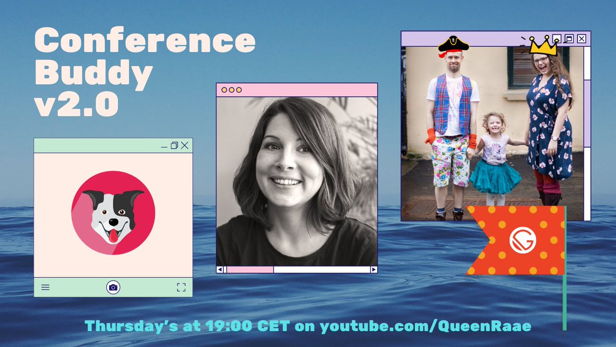 raae's tweet photo. 🚨 🏴‍☠️ Let's help @mirjam_diala get her @GatsbyJS on for #ConferenceBuddy v2.0 🦜

It's all working in dev, but the site will not build for production...will we figure out why? Tune in!

Voyage details in the next one 👇🏻 https://t.co/DFh8m1fwZh