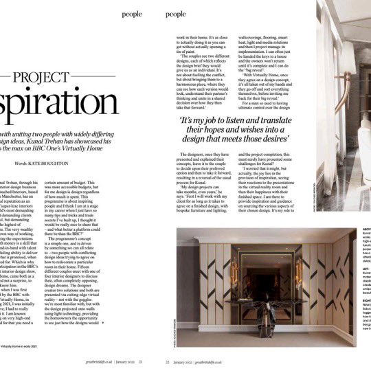 Kunal_Trehan_'s tweet photo. You can read all about the new #VirtuallyHome TV series & my life as an interior designer in the January issue of @livingedge out now. A perfect summary of my 2021 @RococoMcr @LionTelevision @BBCiPlayer
Also read it online at https://t.co/FdJ3p4PiWk https://t.co/TVKFHI4iDq