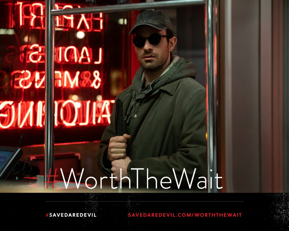 From the #SaveDaredevil website: "Our primary goal remains to see Daredevil return as a mature solo series with its original cast."

#CharlieCox is our one and only Matt Murdock.  But the rest of the cast and crew needs to return as well.

429,973+

savedaredevil.com/petition