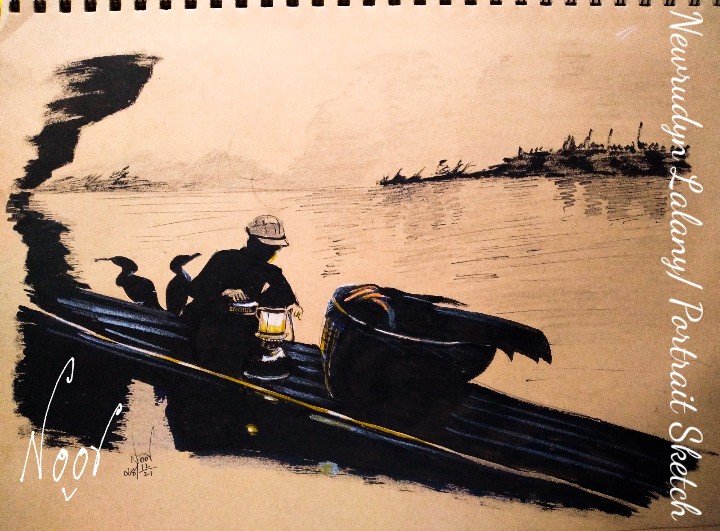 NewrudynLalany's tweet photo. Boat and A Lantern
Black ink brushpen
#brushpen #ink #art #visualart #sketch #Sketchink #learningisgood https://t.co/DQDdefuTze