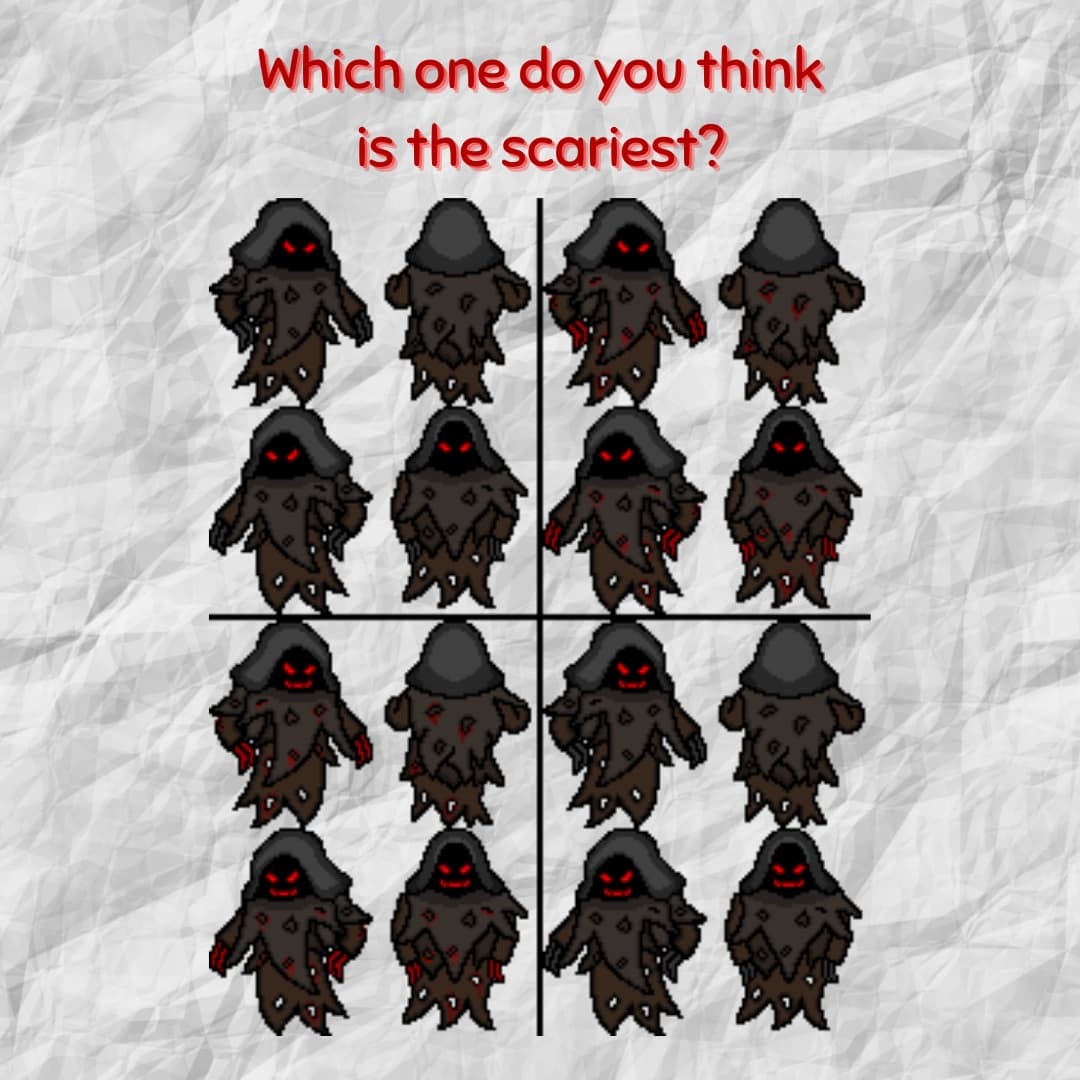 Did you know? I want to have an E rating, so there won't be any blood in this game.

#didyouknow #videogames #indiegame #indiedev #gamedev #pixelart #2d #esrb #grue #husky #cute #scary #Blood