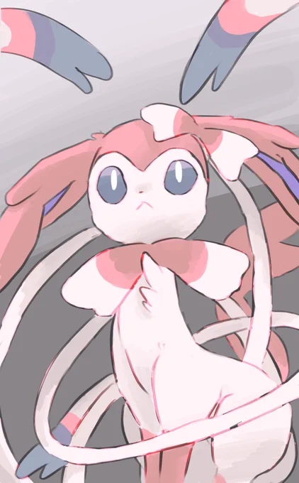 ニンフィア🎀がんじがらめ
#pokemon
#ポケモンイラスト
#ポケモン絵描きさんと繋がりたい 