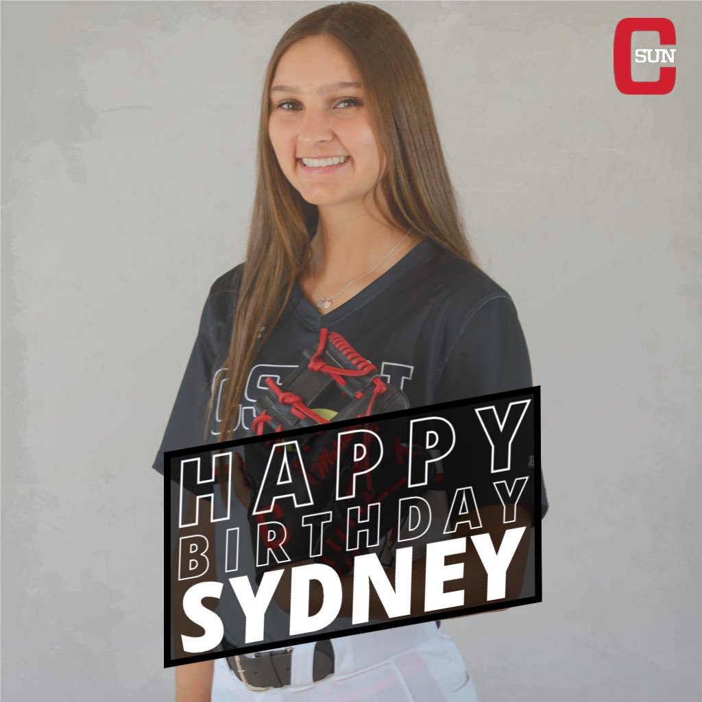 CSUNSoftball's tweet photo. ANOTHA ONE!! 
Join us in saying a very happy birthday to our very own, Sydney Freijanes! We hope you have a fabulous day!🎈🎁🥳

#TeamOneYou #StayHungry #CSUNSoftball https://t.co/f49xKyWmVO