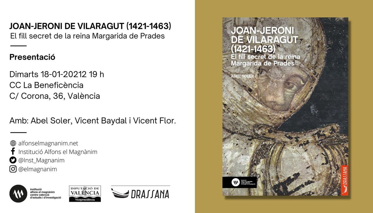 La història de Joan Jeroni de Vilaragut suscita molt d'interés. Si encara no la coneixes, vine a la presentació d'aquesta coedició amb <a href="/Drassanallibres/">Drassana</a> el proper dimarts 18 de gener a les 19 h en el Centre Cultural La Beneficència