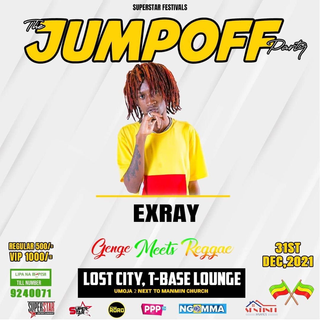 jonniemuch's tweet photo. 🔥🔥🔥On the 31st tupatane pale Umo, Lost city. Exray will be performing manze💥mtokee tuvuke mwaka instyle na @IamVdjJones. 
Itakua 🔥Genge Meets Reggae
#jumpoffparty https://t.co/nBSYC2Slm4