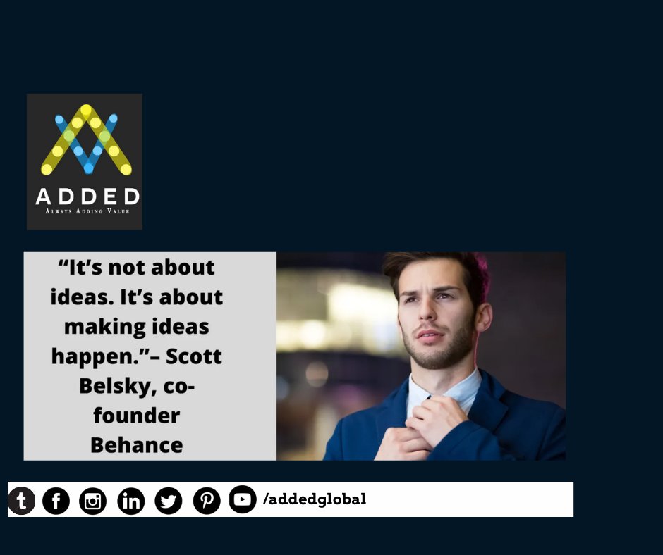 AddedGlobal's tweet photo. “Success is not final; failure is not fatal: it is the courage to continue that counts.”
Visit Us https://t.co/2370aJj4zP
#addedtech #instagram #marketingdigital #successgoals #entrepreneur #ThursdayMotivation #ThursdayThoughts #ThursdayThrill https://t.co/f4fQXvrHIu