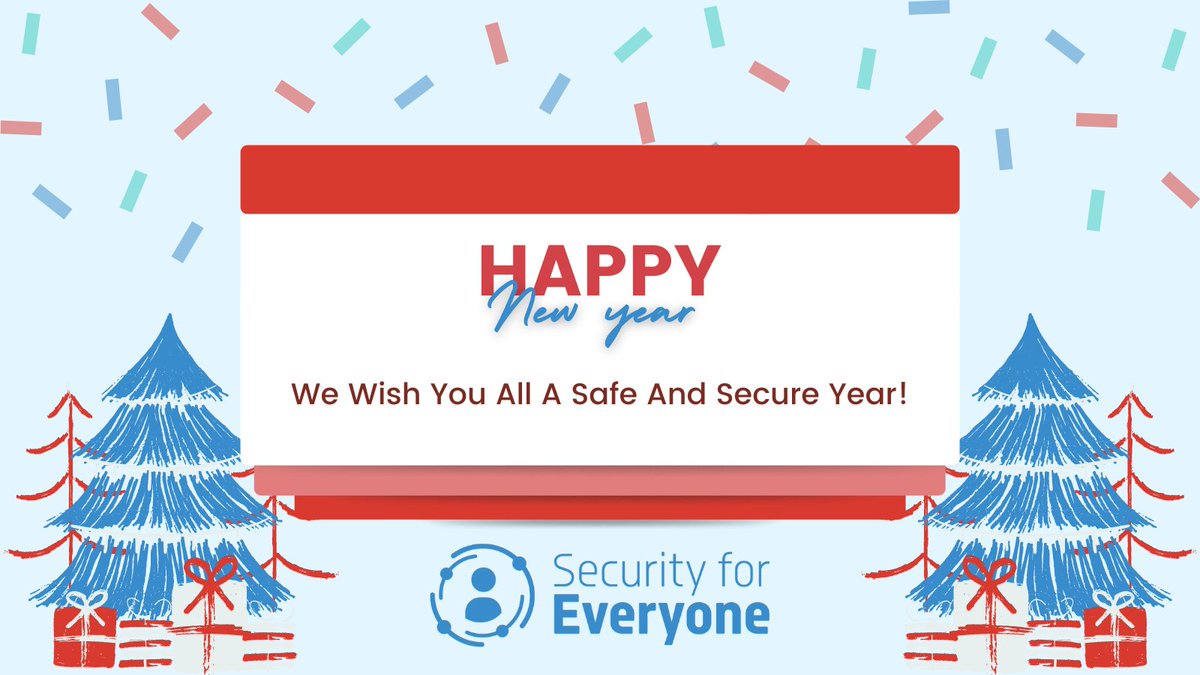 secforeveryone's tweet image. It has been a tough year for everyone. Let 2022 be a better, safe and secure year!
Happy New Year Everyone!
#cybersecurity #securityforeveryone #happynewyear