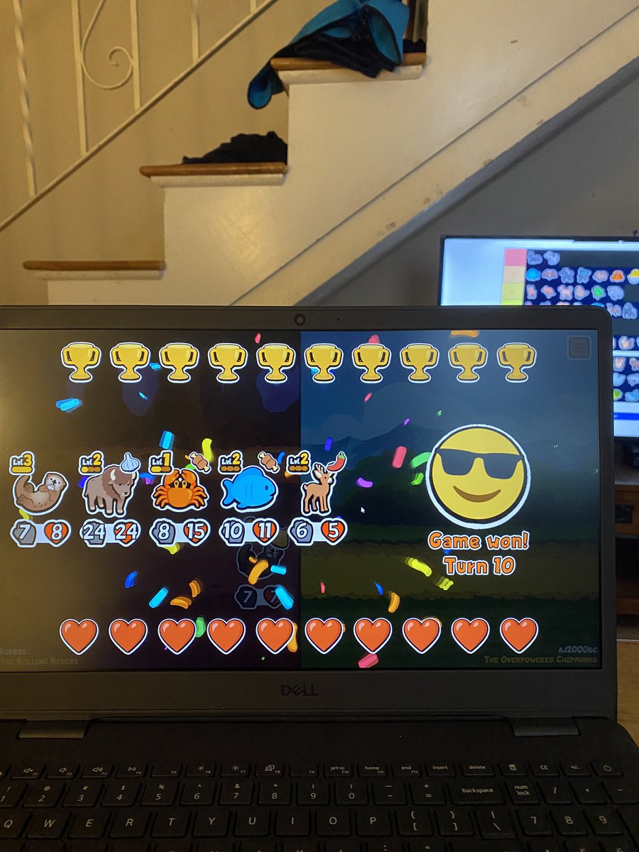 Kibbss99's tweet photo. 10 Turns, 10 wins, 0 loses, 0 draws.

LITERALLY the perfect game of super auto pets

@Northernlion I think its time for a challenge👀 https://t.co/TDS4L1q7gC