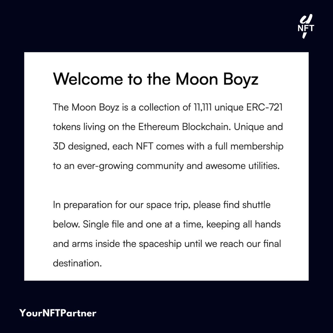 YourNFTPartner's tweet photo. NFT 2021 Recap: “NFTs give us the ability to build and fund our wildest dreams first in cyberspace, then in physical space, and ultimately in outer space.The true promise of NFTs lies in the utilities they can carry." Source: https://t.co/t9sanYPXzG https://t.co/aP0To8Yy93