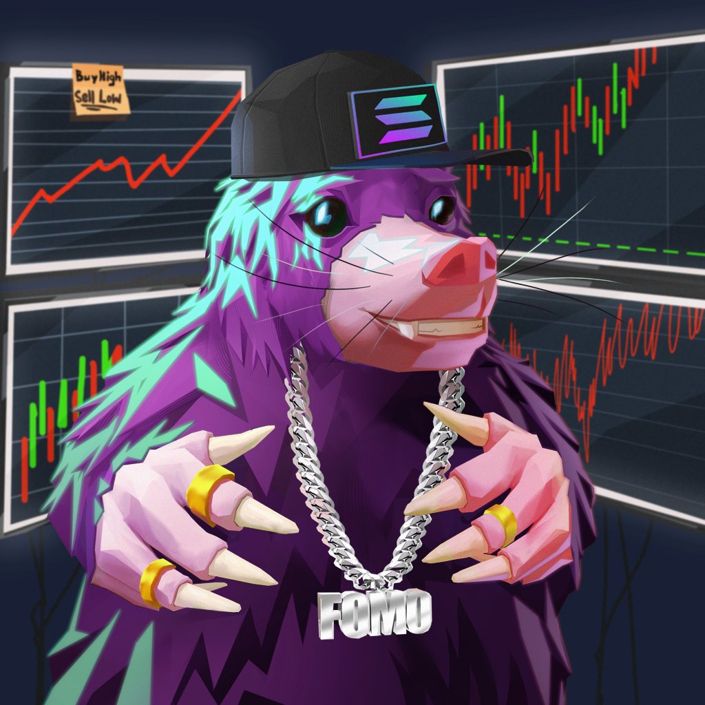 Mole-evening! So happy to have many new holders which are joining our journey to create the best casino on Solana 🎰🎲

Picture below is Millionaire Mole #2144 which traded hands at @MagicEden_NFT earlier 💎