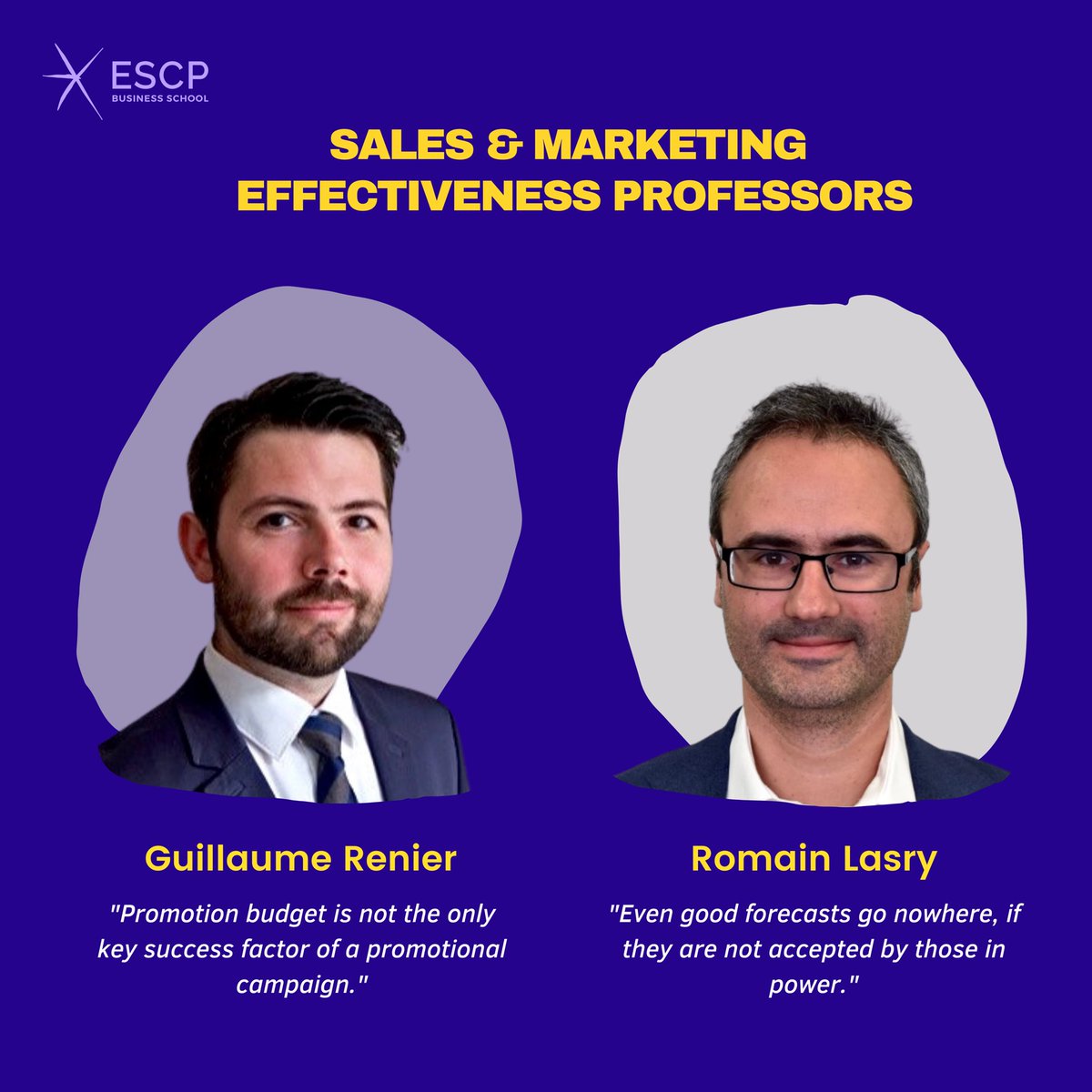 ESCP - MSc Biopharmaceutical Management (@escp_msm) on Twitter photo Our professors of #Sales and #Marketing #Effectiveness, Guillaume Renier and <a href="/RomainLasry/">Romain Lasry</a>, were a pleasure to work with. We established #forecast #strategies of a launching and delisting product based on their teachings. Thank you for your generosity and sharing knowledge! #iqvia Our professors of #Sales and #Marketing #Effectiveness, Guillaume Renier and <a href="/RomainLasry/">Romain Lasry</a>, were a pleasure to work with. We established #forecast #strategies of a launching and delisting product based on their teachings. Thank you for your generosity and sharing knowledge! #iqvia