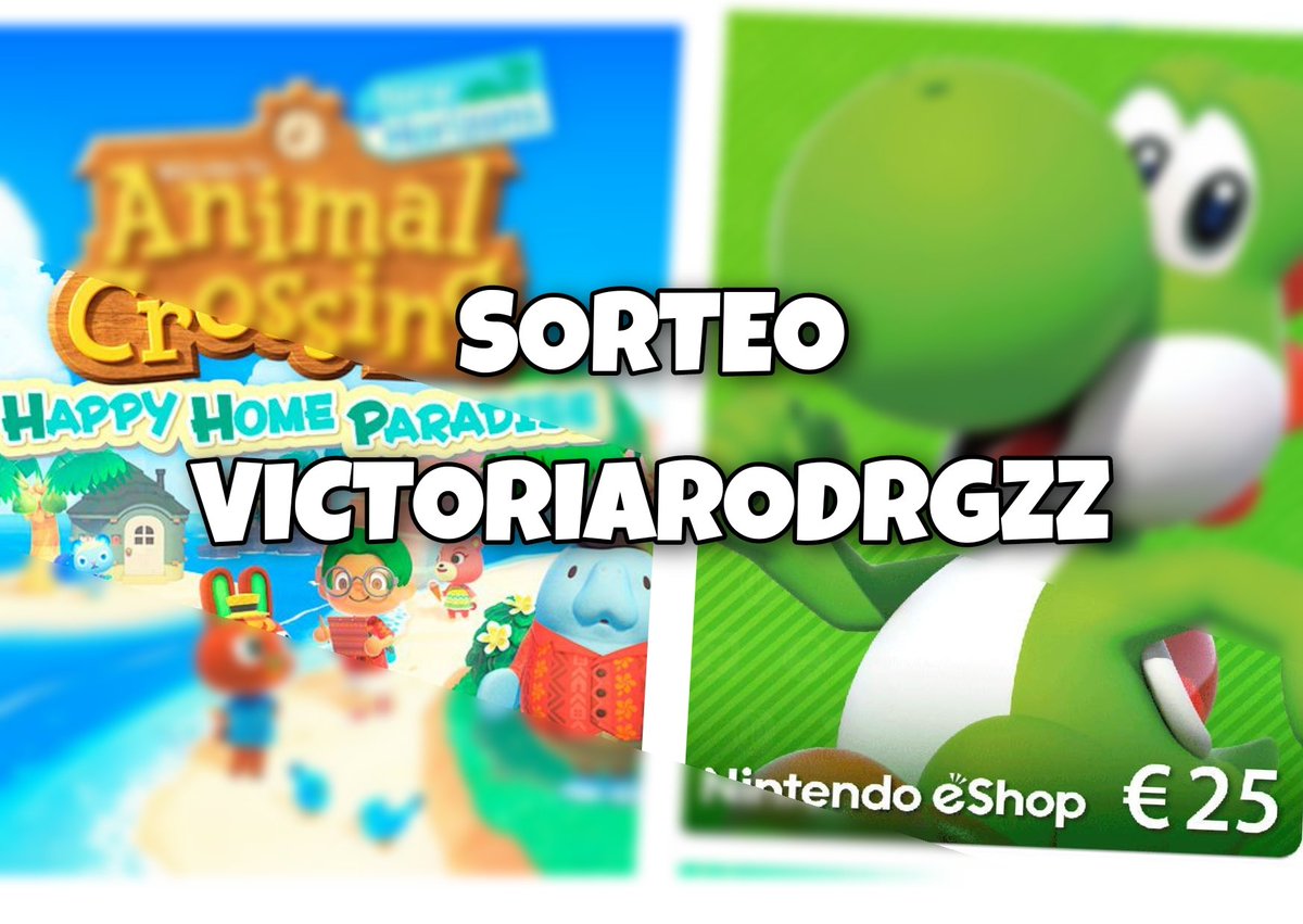 victoriarodrgzz's tweet photo. 🛐 Para agradeceros todo el apoyo de este año os traigo este sorteo del DLC DE ANIMAL CROSSING o si ya lo tienes una TARJETA DE 25€ EN LA NINTENDO ESHOP 🛐
solo debes:

- Seguirme
- RT a este tweet
- Mencionar a un amigo (no cuentas famosas)

Y ya estarías dentro ✨SUERTE✨ https://t.co/XZJi2NRvu4