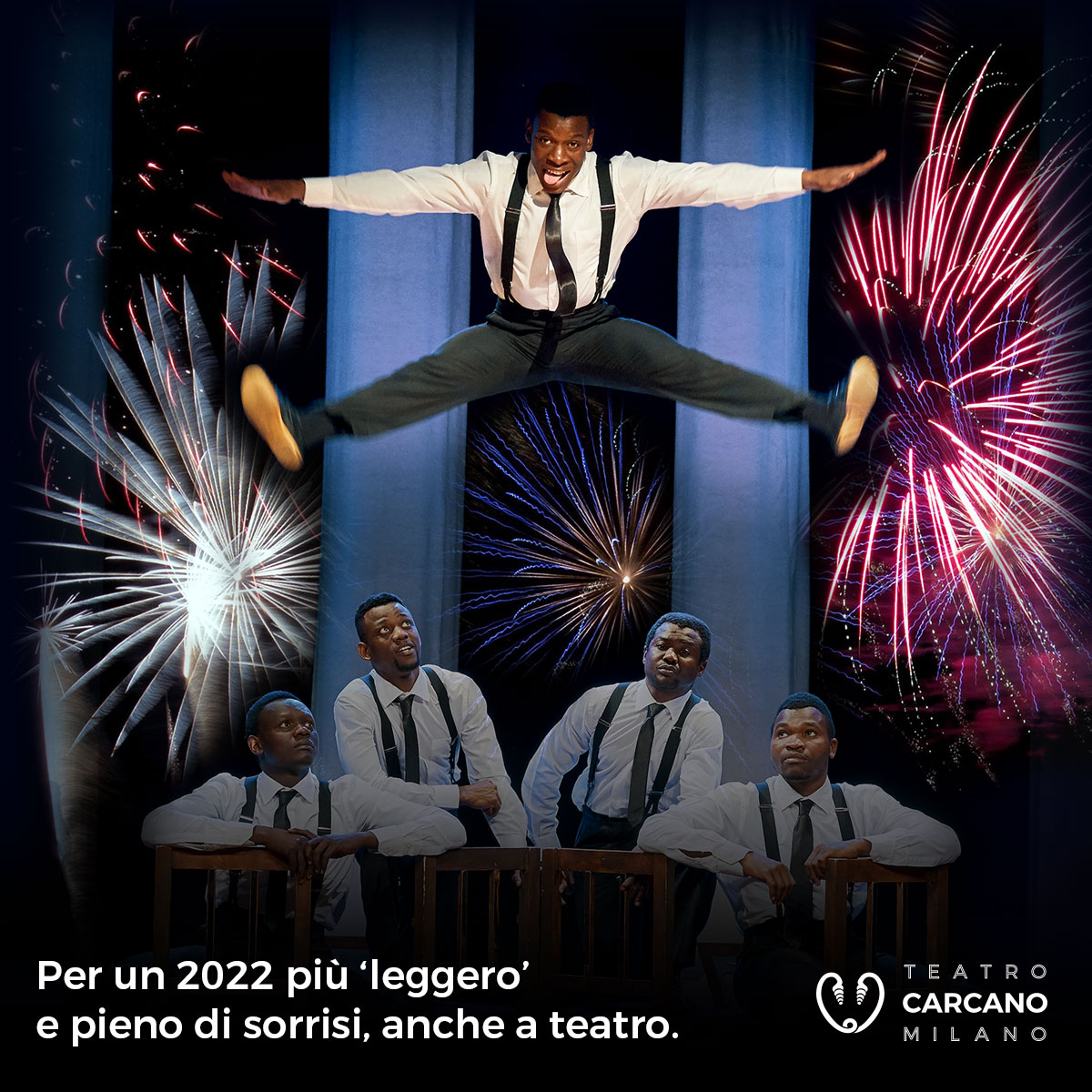 TeatroCarcano's tweet photo. Che sia un #buon2022, anche a #teatro 
#carcano #milano #unanuovastagione #teatrocarcano #spettacoli #newyear #newyearseve #blackbluesbrothers #bluesbrothers #buonanno #buonannonuovo https://t.co/6ZzEuNpT2k