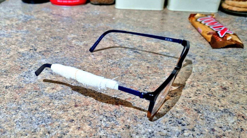 ParaConor's tweet photo. My glasses representing me getting a C1 job in the last minute of my shift at 0629 today.

Tired, worn out, broken, desperately waiting for the replacements to arrive!
 🤓😅 https://t.co/RlfLt8BEZt