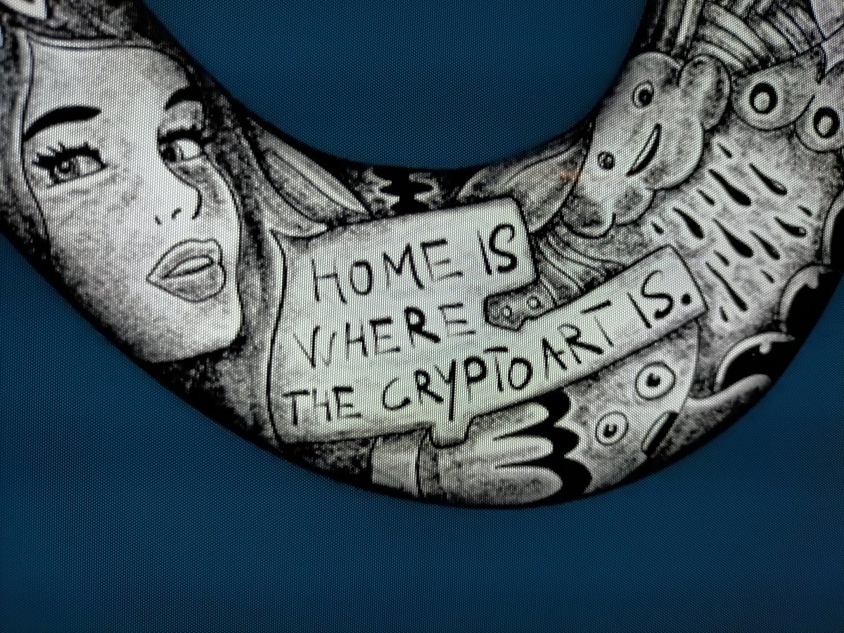 marcovinotinto's tweet image. A @creatureNFT  in #Milan ... Best way ending #2021  #dart2021 #Museum #NFT #NFTs #NFTism #crypto