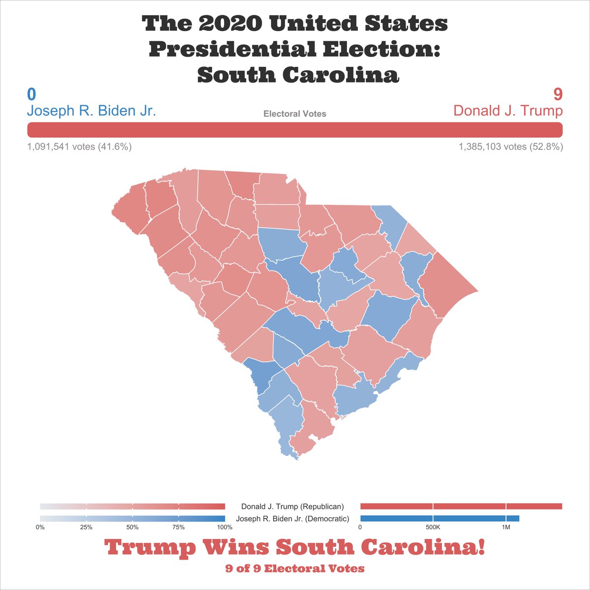 South Carolina was the only East Coast state to vote Republican by a double-digit margin in 2020!

You can own a piece of history! Check out the #NFT at
opensea.io/assets/0x495f9…