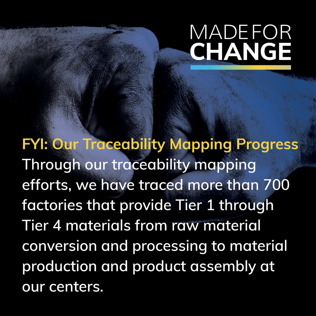VFCorp's tweet photo. Knowing where and how our materials are sourced helps us maximize our positive impacts on both people and the planet.
#MadeForChange https://t.co/GGSSFCIOiW