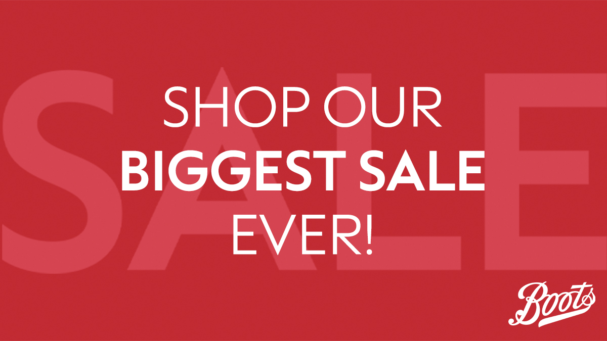 BootsUK's tweet photo. Thereโs still time to catch our MEGA deals - but they wonโt be around for long so get your decision-making cap on! #BagsOfJoy ๐๏ธ Shop here: https://t.co/t39fAuHSoD https://t.co/yN17HQvlpg