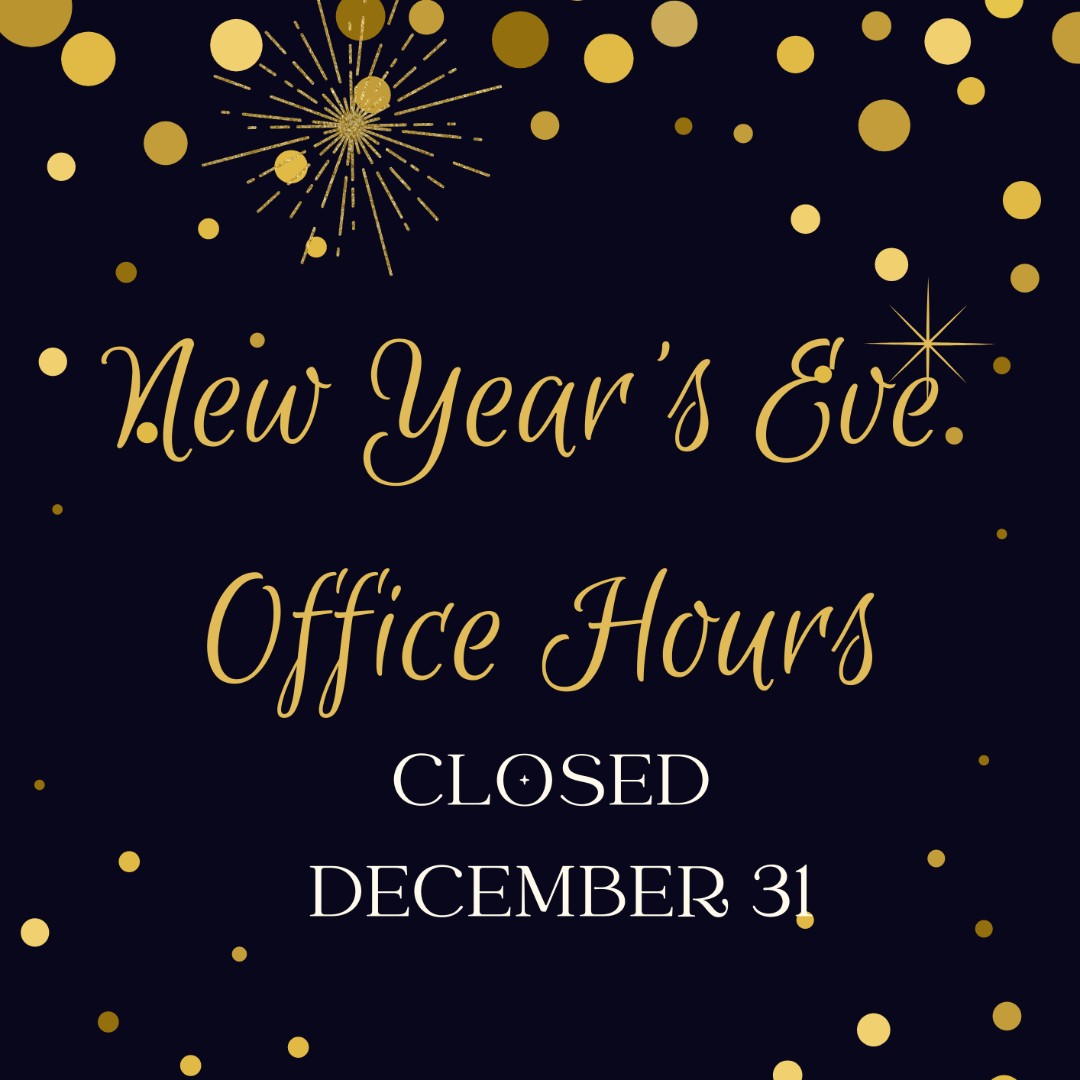 Happy New Year! Our office will be closed on December 31. You can always reach one of our agents 24/7 at byegoff.com.

#bgr #newyearseve #newyear #officehours #holidayhours #personalinjury #lawfirm