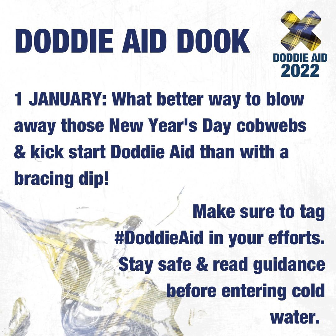 DoddieNorthMids's tweet photo. Who out there is starting the year off with a Doddie Aid Dook. You know what want to! #doddiaid #doddieaid2022 https://t.co/zUJ9zHJ5hR