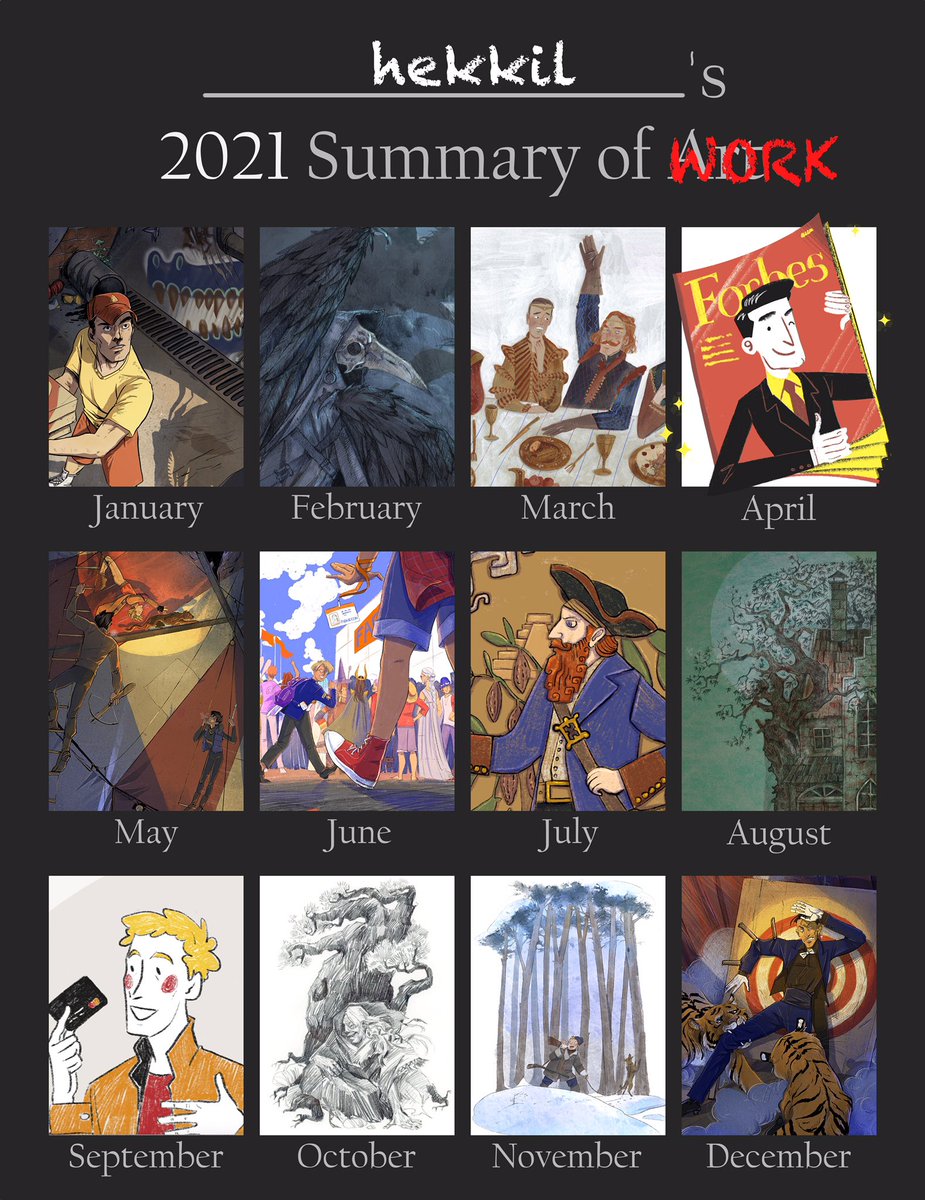 My #artsummary for this year. I should post more content here, on Twitter, but the traffic limit is so annoying 💔